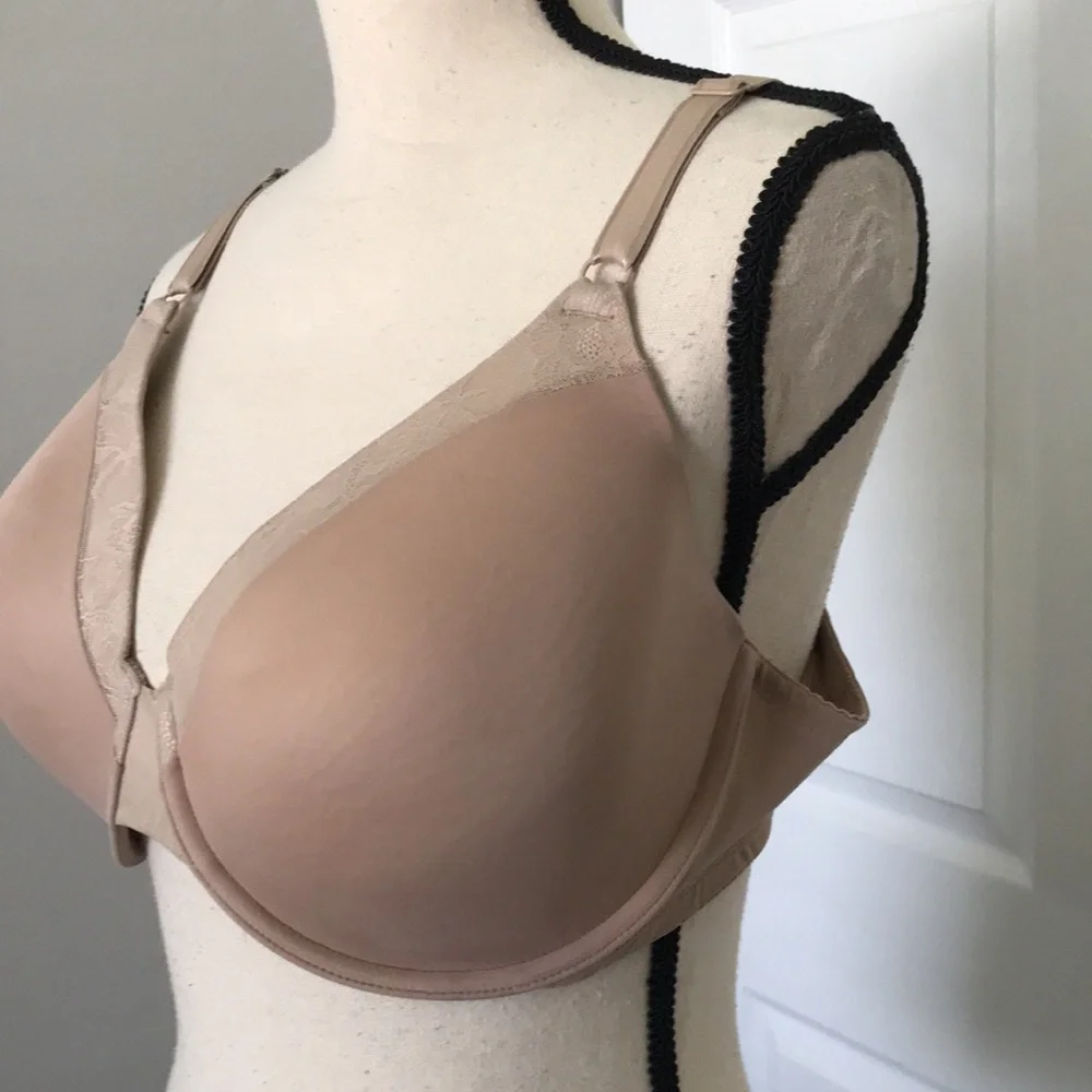 WARNERS Smooth FX Floral-Mesh Trim Tan  Bra | 40D